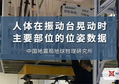 人体在振动台晃动时主要部位的位姿数据